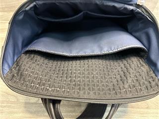 TUMI Arrivé Barker Backpack Black Nylon Leather Trim